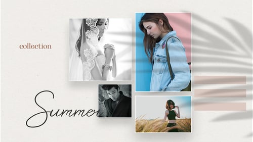 Elegant Fashion Promo with Animated Script Titles and Photo Layouts