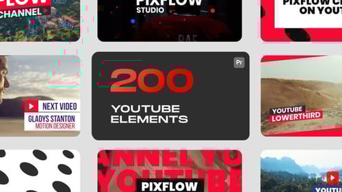 Modern YouTube Channel Graphics Pack for Video Creators