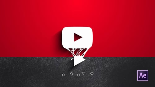 Minimal Fluid Geometric Logo Reveal Intro
