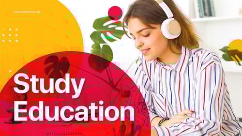 Dynamic Education Opener with Abstract Shape Transitions