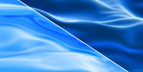 Abstract Blue Liquid Waves Looping Background