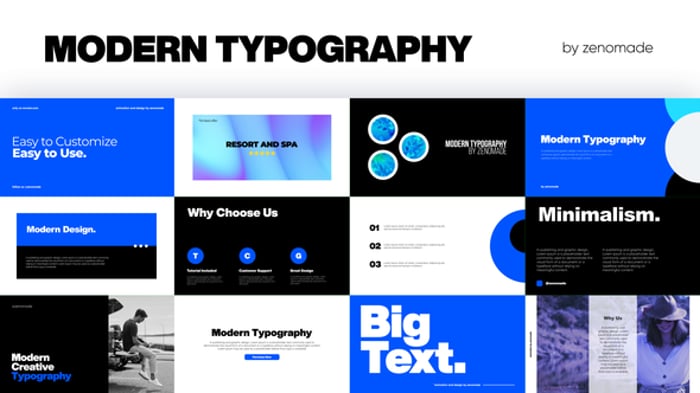Dynamic Typography Layouts for Modern Presentations, Titles ft ...