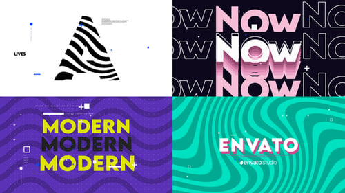 Colorful Typo Intro