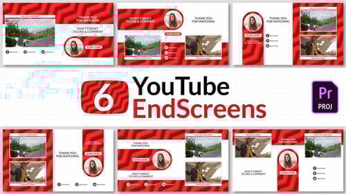 Youtube End Screens Pack