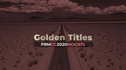 Animated Golden Sparkle Titles with Customizable Text Effects