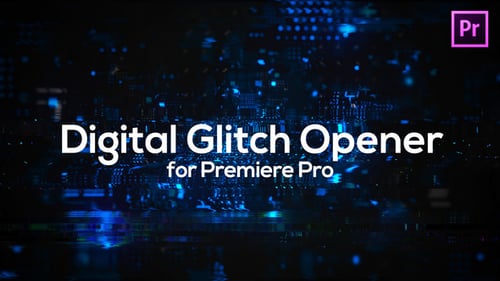 Dynamic Glitch Technology Opener for Digital Brand Intro