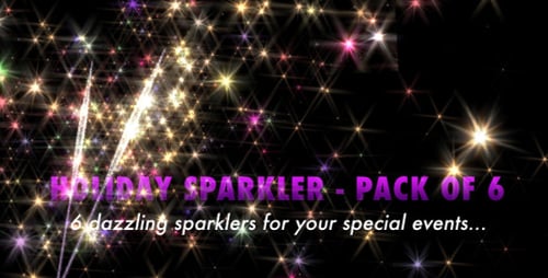 Animated Colorful Sparkling Star Particles Background
