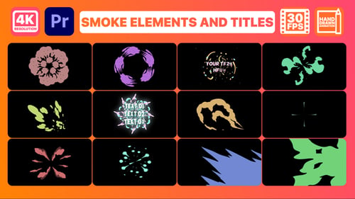 Smoke Pack 02 y sus títulos | Premiere Pro MOGRT