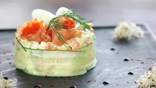 Olivier Salad Close Up