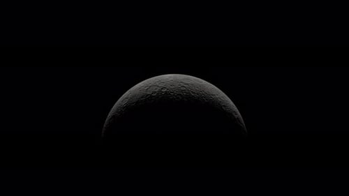 Realistic Crescent Moon Rotation in Deep Dark Space