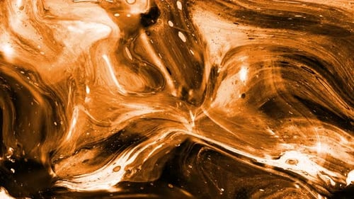 Dynamic Abstract Golden Fluid Swirl Background