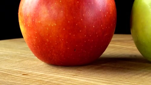 Apple on a Black Background