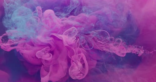 Paint Mix in Water Color Smoke Blend Pink Blue
