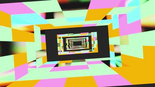 Colored Room Tunnel Vj Loop HD
