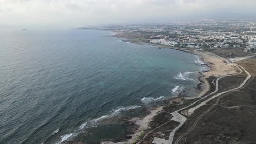 Pathos. Island of Cyprus. Evening views of the beautiful Mediterranean.