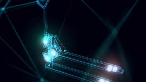 Pallet Truck Hologram Close Up Hd