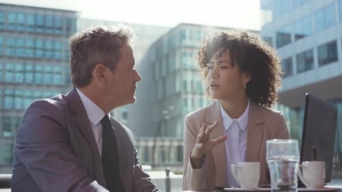 Cinematic footage of business