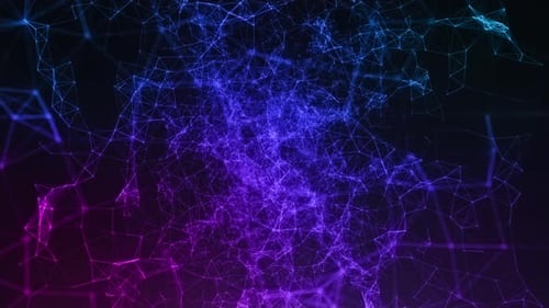 Futuristic Abstract Technology Network Loop Background