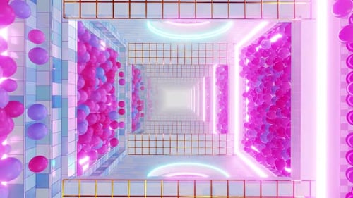 In The Room Color With Geometric Tunnel 03 HD