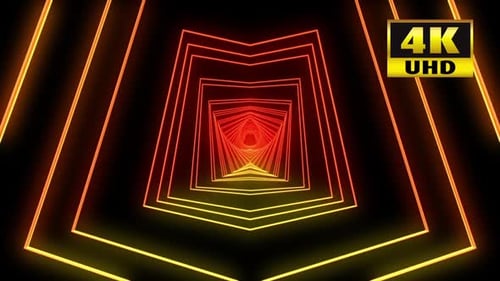 Pack de boucles VJ pour tunnel rectangulaire 4k