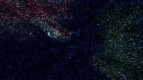 Sparkling Abstract Galaxy Particles Motion Background Loop