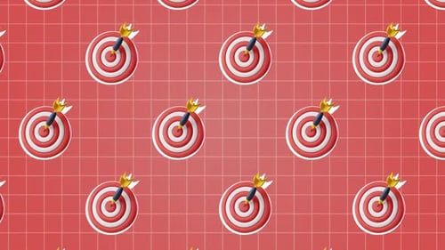 Target Marketing 3D Animation Background