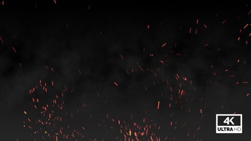 Rising Fire Sparks Particle Motion Background