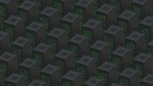 Viele Server-Racks
