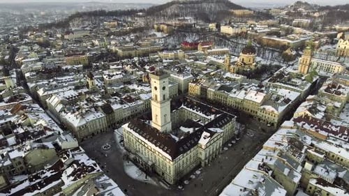 Ukraine Conseil municipal de Lviv, hôtel de ville, la tour