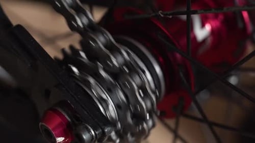 Closeup View of the Bicycle Hub