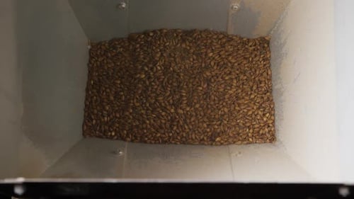 Slow motion footage of beer home brewing supplies and processes - BEER BREWING 030