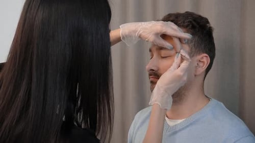 Plucking Male Eyebrows