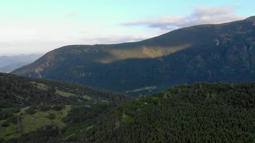 Summer Mountain Landscape in Carpathians Ukraine