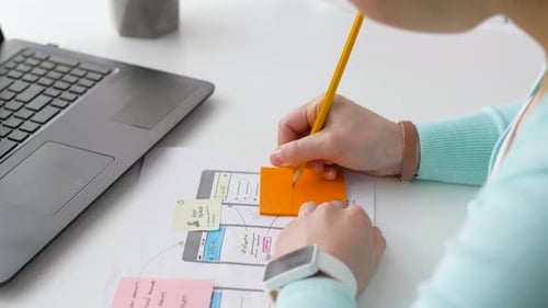 App Designer Works with Pencil and Sticky Notes