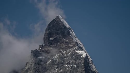 Matterhorn alps switzerland mountains snow peaks ski timelapse