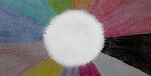 Abstract Colorful Pencil Ray Background