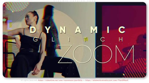 Dynamic Glitch Geometric Fashion Intro
