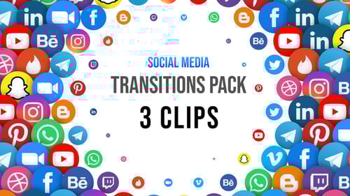 Animated Social Media Icons Reveal Transitions