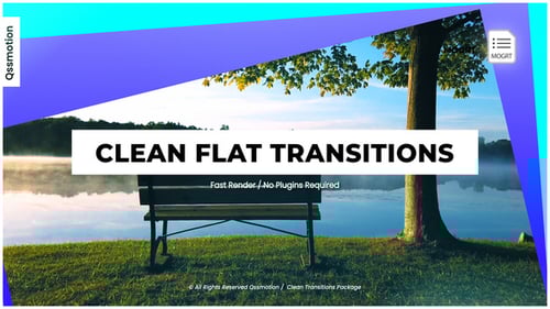 Clean Flat Transitions I MOGRT