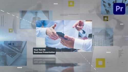 Modern Corporate Presentation with Geometric Grids
