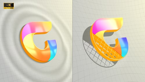 Dynamic Fluid Wave 3D Logo Reveal