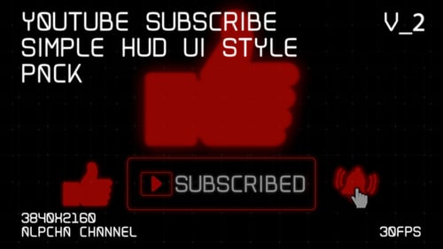Suscríbete a Youtube Simple Hud Ui Style Pack V 2