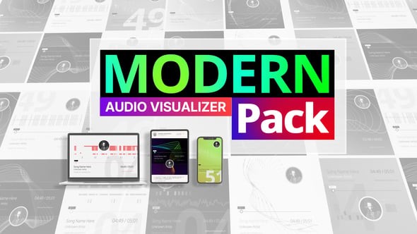 Dynamic Audio Visualizer Template for Modern Music, Product Promo ft ...