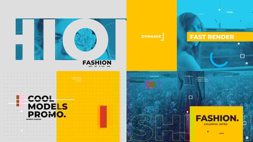 Dynamic Fashion Opener with Modern Geometric Graphics and Bold Typography