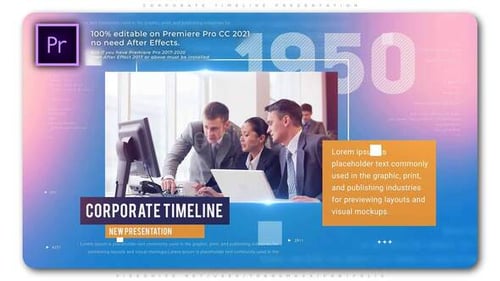 Dynamic Corporate Timeline Presentation Slideshow