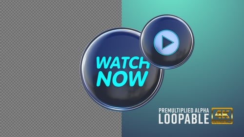 Watch Now Badge Looping with Alpha Channel