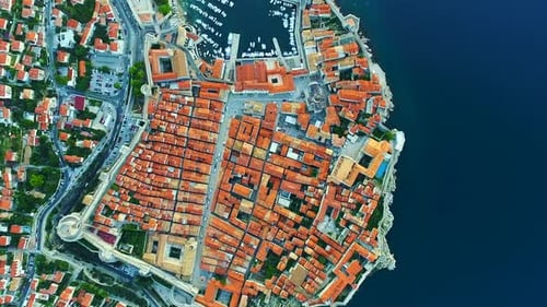 Historical Dubrovnik or Kings Landing from Above