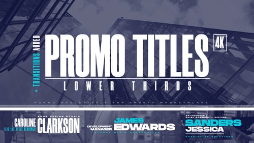 Promo Titles | Lower Thirds