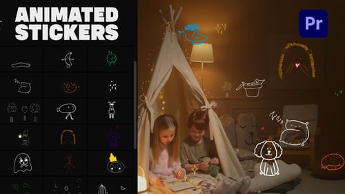 Hand Drawn Cartoon Stroke Animation Overlays for Dynamic Videos