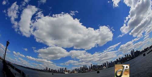 Wide Manhattan View With Clouds Full HD
